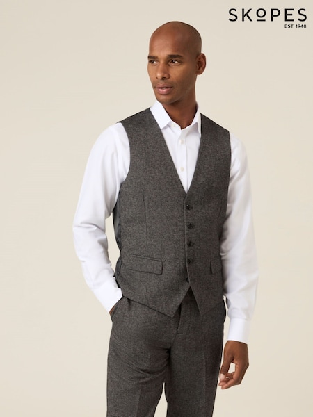 Skopes Grey Fox Textured Suit Waistcoat (Y96904) | €112