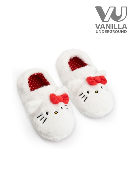 Vanilla Underground White Hello Kitty Character Face Slippers (Y96942) | €30