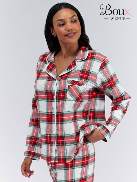 Boux Avenue Ivory Check Trouser Pyjamas In a Bag (Y96953) | R$ 395