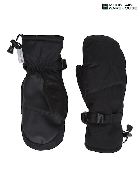 Mountain Warehouse Black Extreme Womens Waterproof Ski Mittens (Y97088) | €44