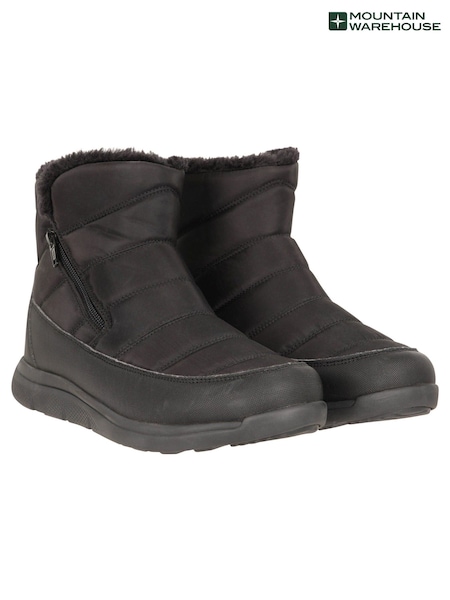 Mountain Warehouse Black Boston Fleece-Lined Womens Boots (Y97112) | €68