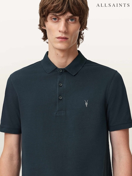 Azul cromo - AllSaints Reform Short Sleeve Polo Shirt (Y97151) | 98 €