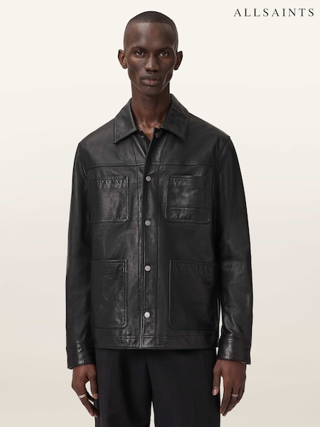 AllSaints Black Saxon Jacket (Y97177) | €791