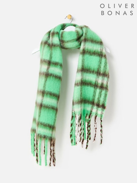 Oliver Bonas Checked Brushed Heavyweight Scarf (Y97247) | 56 €
