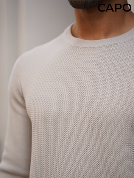 CAPO Nude Cable Knit Jumper (Y97470) | AED262