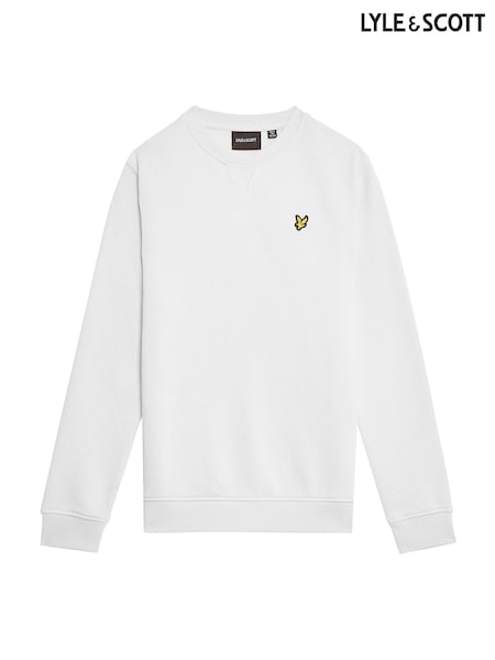 أبيض - Lyle & Scott Crew Neck Sweatshirt (Y97737) | ‏291 د.إ.‏