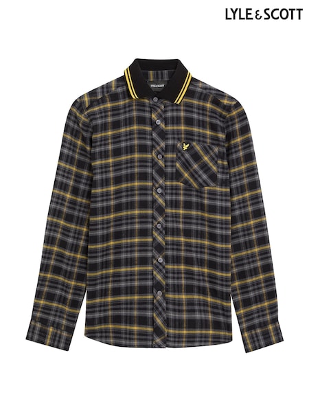 Lyle & Scott Black Tartan Shirt (Y97742) | AED320