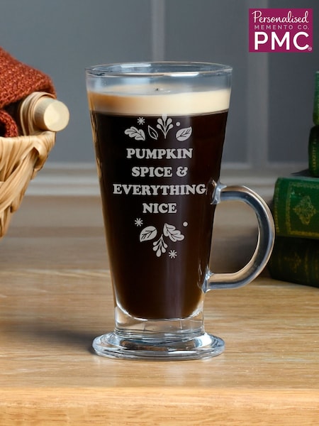 Personalised Autumn Latte Glass by PMC (Y98120) | €18.50