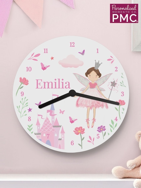 Personalised Fairy Princess Clock by PMC (Y98139) | €32