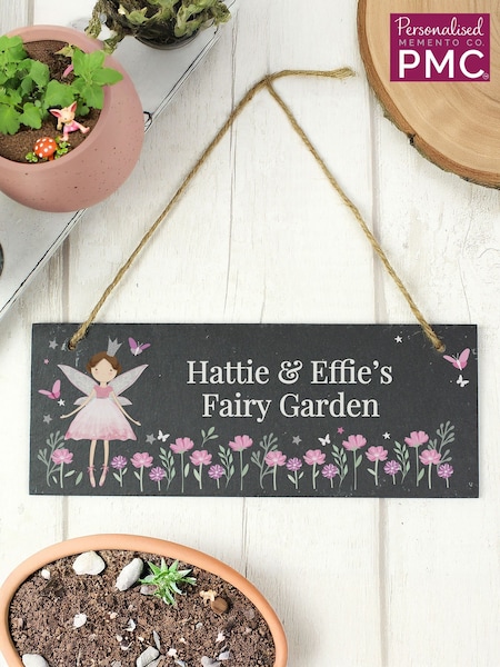 Personalised Fairy Princess Garden Slate Sign by PMC (Y98144) | €20