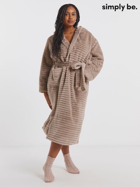 Simply Be Brown Pretty Secrets Luxury Gown (Y98664) | AED245