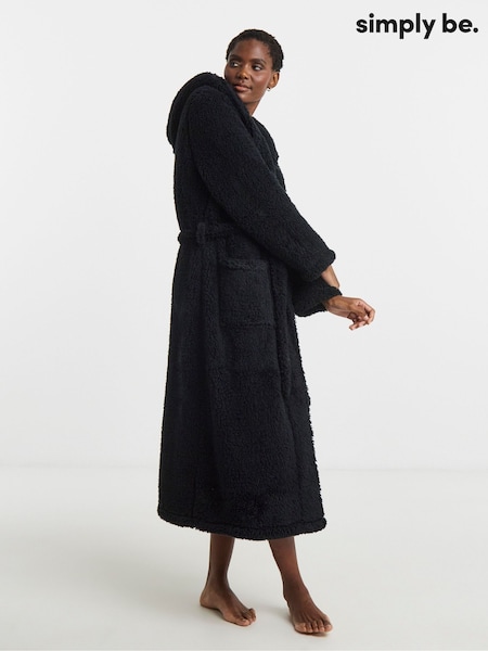 Simply Be Black Pretty Secrets Teddy Midi Gown (Y98665) | €37