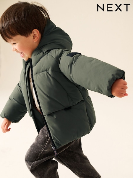 Khaki Green - Padded Coat (6mths-7yrs)