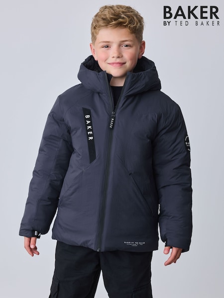 Navy - Baker By Ted Baker Shower Resistant Coat