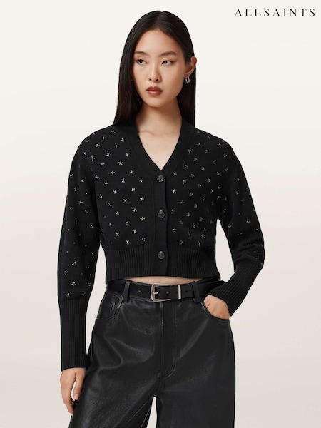 AllSaints Black Mazzy Cardigan (Y98999) | €228