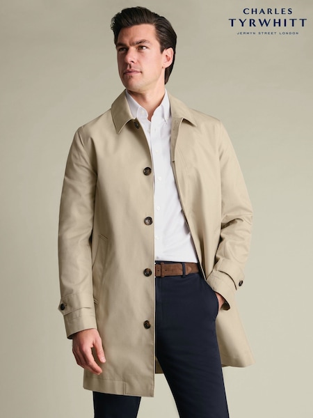 Natur - Regular Charles Tyrwhitt Showerproof Raincoat