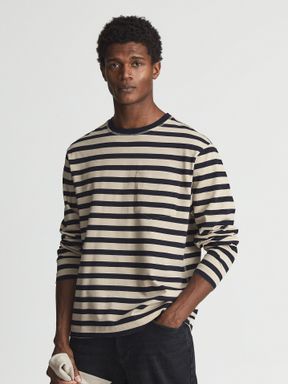 Reiss Perry Striped Long Sleeve T-Shirt