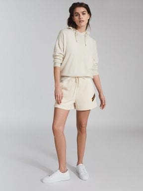 Reiss Phoebe Side Stripe Loungewear Shorts