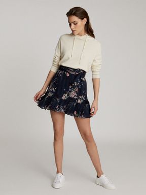 Reiss Liza Floral Printed Mini Skirt
