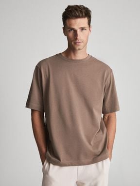 Reiss Tate Garment Dye Oversized T-Shirt