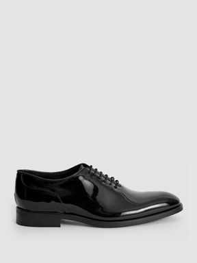 Reiss Bay Patent Leather Whole Cut Shoes