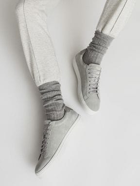 Reiss Finley Suede Trainers