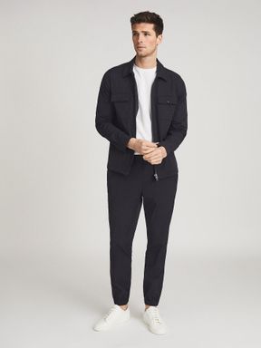 Reiss Eastbourne Cuffed Technical Trousers