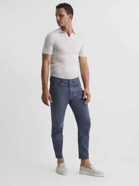 Reiss Hammond Brushed Cotton Relaxed Fit Trousers