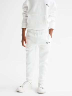 Reiss Clark Embroidered Jersey Joggers