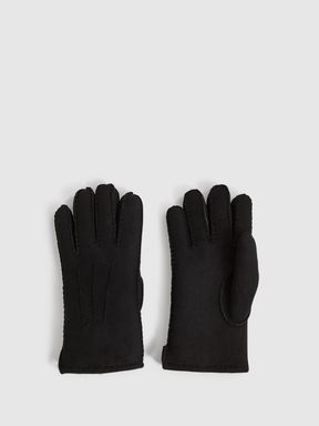 Reiss Aragon Shearling Gloves