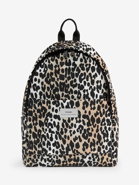 Finnson INGE Eco Changing Backpack - Leopard in Black (112300) | £150