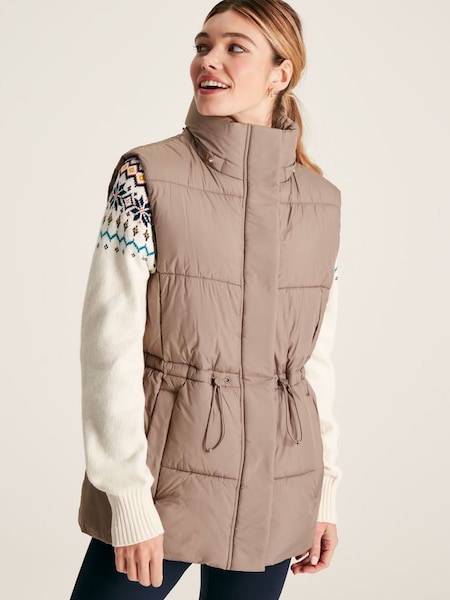 Witham Silver Showerproof Padded Gilet With Hood (125481) | £39