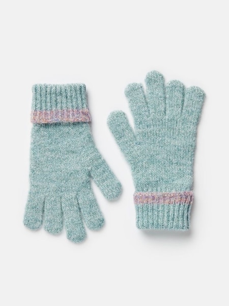 Beatrice Blue Knitted Gloves (127371) | £12.95