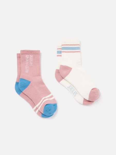 Girls' Volley Pink Pack of Two Tennis Socks (133523) | £7.95