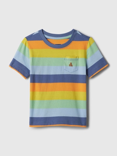 Blue Stripe Mix and Match Stripe Short Sleeve Crew Neck T-Shirt (Newborn-5yrs) (138033) | £8