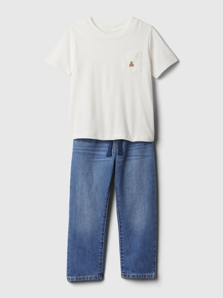 Blue Brannan Bear Baby Short Sleeve T-Shirt and Jeans Set (6mths-5yrs) (138208) | £35