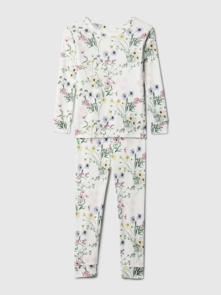 White Organic Cotton Graphic Print Pyjama Set (12mths-5yrs) (138277) | £18