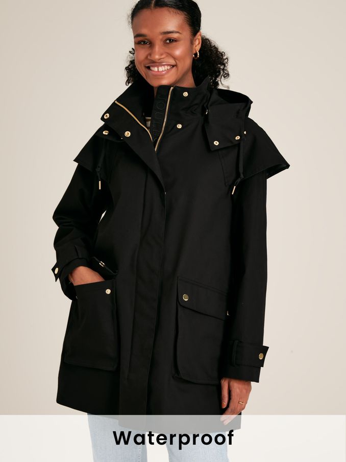 Black raincoats sales