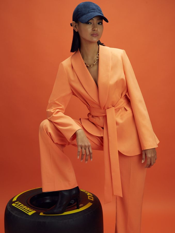 Buy Women s ORANGE Sale Blazers Online Reiss UK