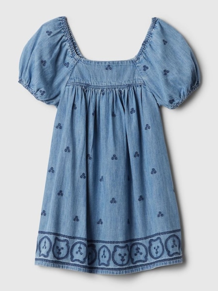 Blue Embroidered Denim Dress (6mths-5yrs) (154822) | £30