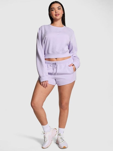 Pastel Lilac Purple Fleece Shorts (162626) | £29