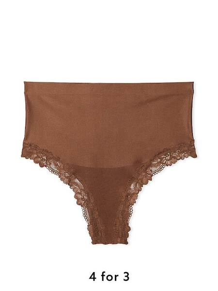 Mousse Nude Lace Trim Thong Shaping Knickers (187450) | £20