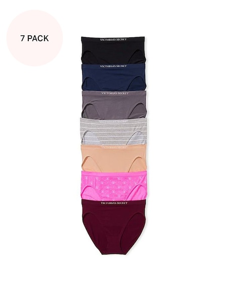 Black/Blue/Grey/Nude/Pink/Red Brief Knickers Multipack (187605) | £35