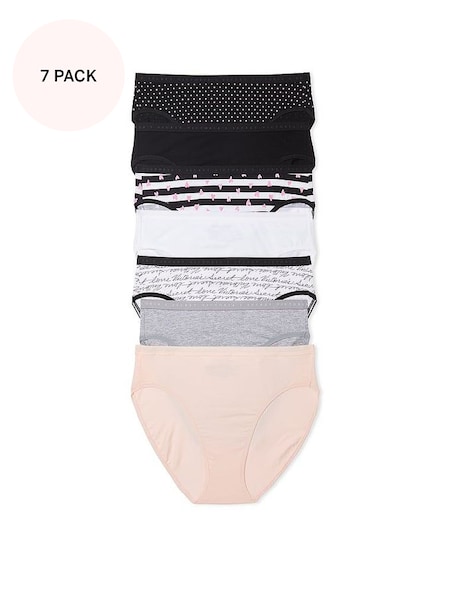 Black/White/Grey/Pink Brief Multipack Knickers (188180) | £35