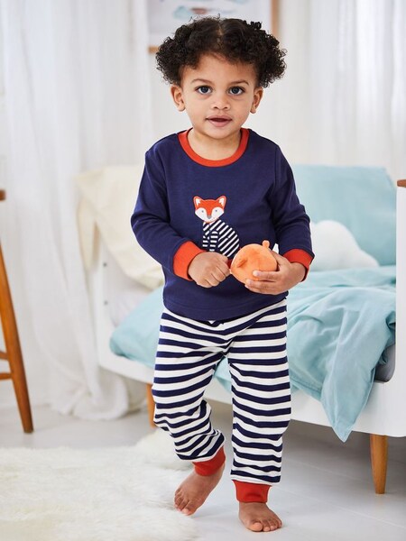 Navy Boys' Fox Jersey Pyjamas (192013) | £21