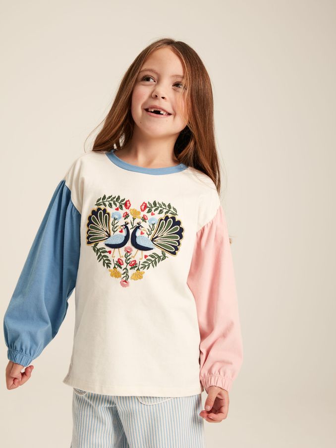 Girls Tops Girls Shorts Love Sleeve Tops Joules