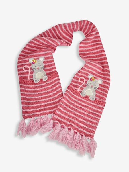 Peeping Mouse Scarf in Pink (200947) | £16.50
