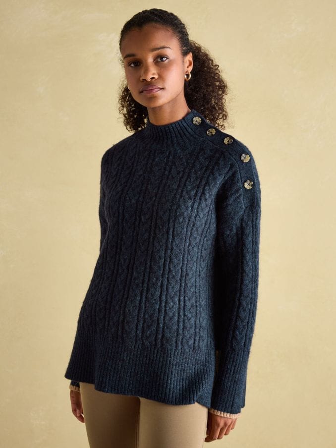Navy longline jumper shop