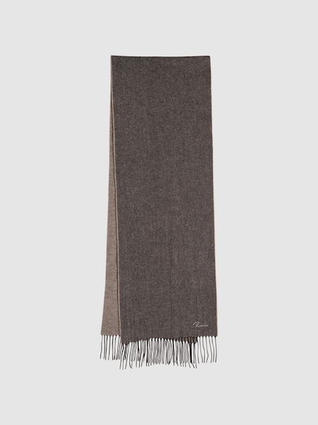 Cashmere Blend Scarf in Taupe (210355) | £50