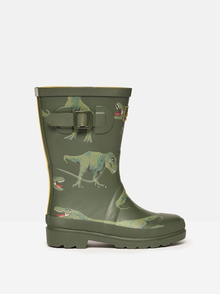 Jnr Khaki Green Printed Wellies (226441) | £29.95